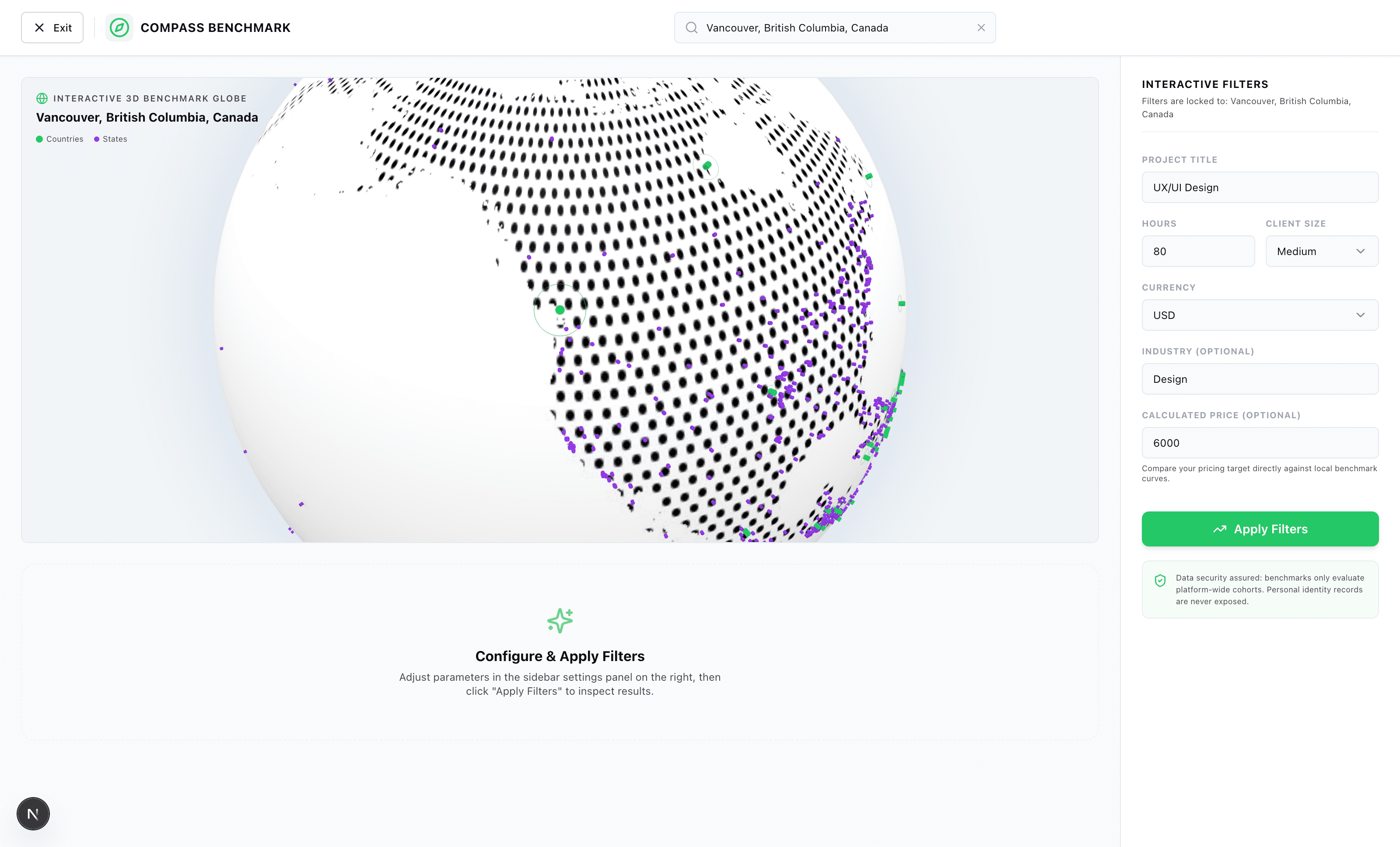 Compass Market Benchmark screenshot 1